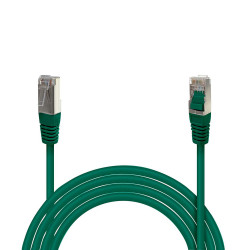 Câble réseau RJ45 Cat. 6 100% cuivre blindé FTP vert 7.50m