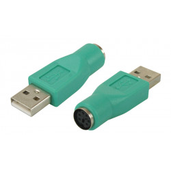 Adaptateur USB A M / PS/2 (mini-DIN 6) F