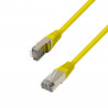 Câble réseau RJ45 Cat. 6a 100% cuivre S/FTP LSOH jaune 2.00m