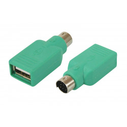 Adaptateur USB A F / PS/2 (mini-DIN 6) M