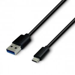 Câble USB C 3.1 vers USB A 3.0 Charge et transfert données 1,00m Noir