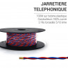 Jarretière Téléphoniques 5/10EME Bleu / Rouge 100 m 2 fils cuivre