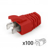 Manchon RJ45 avec maintien méca Diam 6.00mm sachet de 100 Rouge