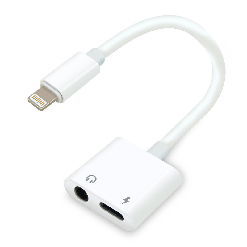 Adaptateur Lightning vers Jack 3,5 et chargeur Lightning