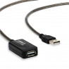 Câble répéteur USB 2.0 10.00m A mâle côté PC - A femelle côté 