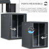Coffret Armoire Réseau 19 pouces 15U 600 x 600 x 769mm Noir