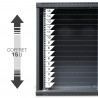 Coffret Armoire Réseau 19 pouces 15U 600 x 600 x 769mm Noir