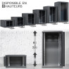Coffret Armoire Réseau 19 pouces 15U 600 x 600 x 769mm Noir