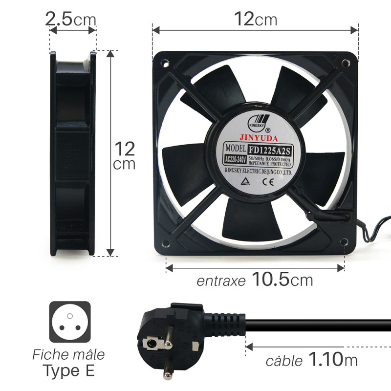 Ventilateur baie de brassage rack 19 pouces et 10 pouces AVETIC.fr — free download