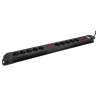 Multiprise parasurtenseur double interrupteurs 10 prises 1.50m