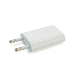 Chargeur secteur USB compact 1A blanc blister Waytex