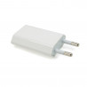 Chargeur secteur USB compact 1A blanc sachet