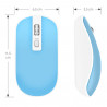 Souris Sans Fil Optique avec Nano Récepteur USB Sensib Régl Bleu Cie