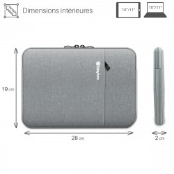 Housse tablette 10 à 11 pouces ou ordinateur notebook Gris clair