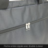Sacoche pour PC portable 15.6'' et documents en nylon noir