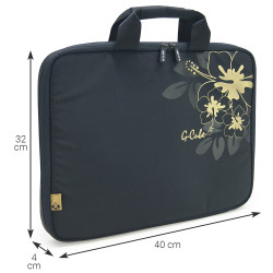 Sacoche Transport PC 15.6'' Golden Aloha Polyester Imperméable Noir