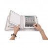 Organiseur élégance blanc iPad tablette 9.7  multifonctions + bloc A