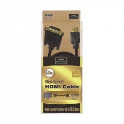 Cordon HDMI / DVI M/M connecteurs Or 2.00m