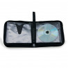 Pochette range CD pour 20 CD -DVD - Blu-ray fermeture zippée noir
