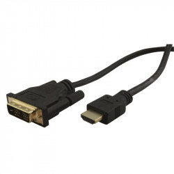 Cordon HDMI / DVI M/M connecteurs Or 3.00m