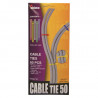 Serre-câbles 160x3mm jeu de 50 couleurs