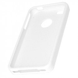 Coque silicone rigide blanc pour iPhone 4/4S Stk IP4TPUWH