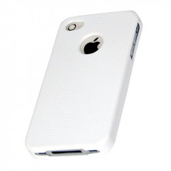 Coque silicone rigide blanc pour iPhone 4/4S Stk IP4TPUWH