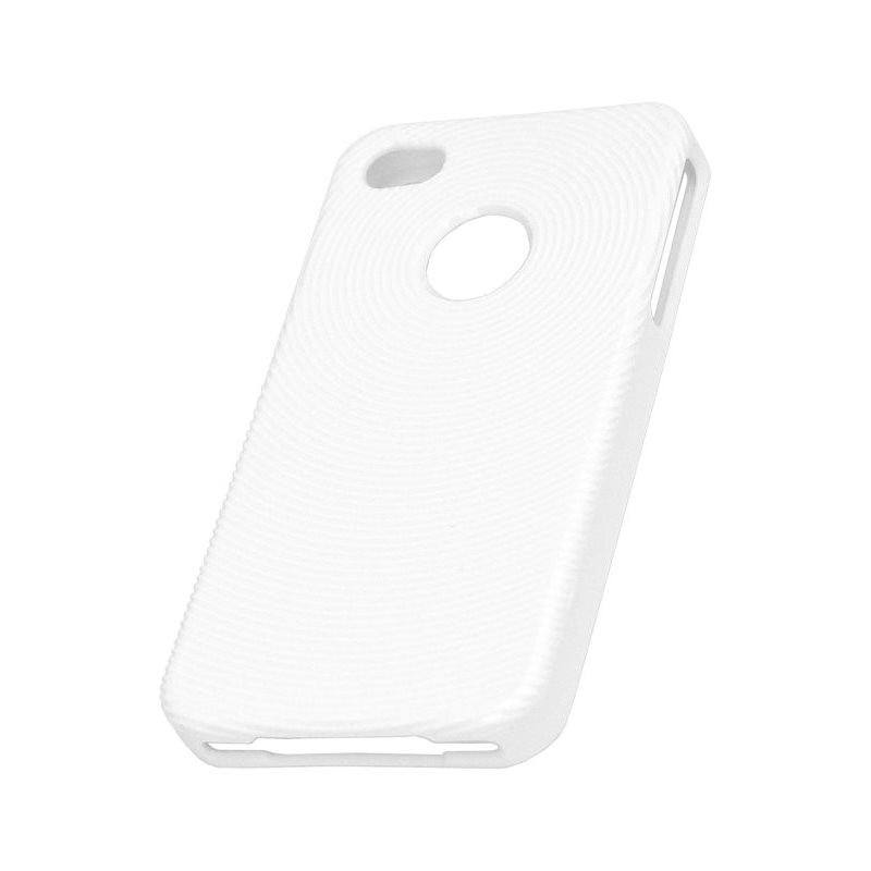 Coque silicone rigide blanc pour iPhone 4/4S Stk IP4TPUWH