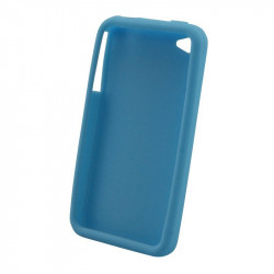 Coque silicone pour iPhone 4/4S Bleu Clair Waytex