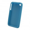 Coque silicone pour iPhone 4/4S Bleu Clair Waytex