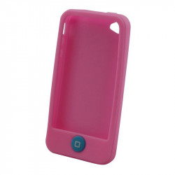 Coque silicone pour iPhone 4/4S Rose Waytex