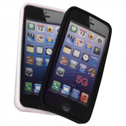 Housse silicone pour iPhone 5 noir