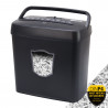 Destructeur de Documents Coupe Croisée 6 Feuilles Bac 12,5L
