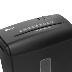 Destructeur de Documents Coupe Croisée 8 Feuilles Bac 15L