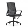 Chaise de bureau avec soutien lombaire et accoudoirs fixes