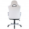 Fauteuil de bureau baquet blanc et noir
