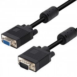 Cordon HD15 VGA VGA M / F avec ferrites 3 Coax 3,00 m