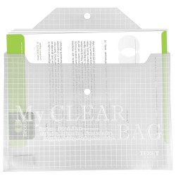 Pochettes porte document plastique transparent fermeture pression