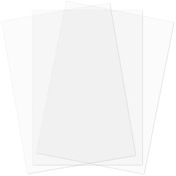 Couvertures de reliures transparente A4 pack de 100 - 200 microns