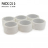 Ruban adhésif d'emballage blanc opaque, large 50mm - Lot de 6 