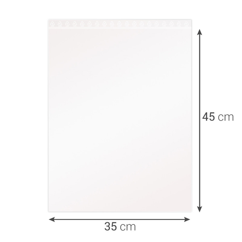 Sachet fermeture rapide, transparent 50mic, 350x450mm sachet de 100
