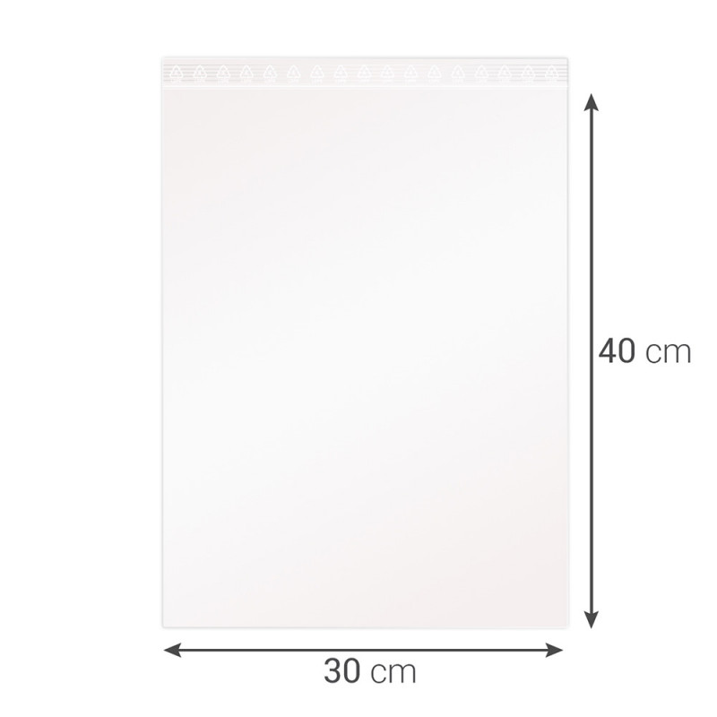 Sachet fermeture rapide, transparent 50mic, 300x400mm sachet de 100