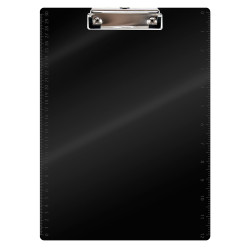Porte Bloc à Pince A4 en PS 2mm Gradué – 22,5x31 cm - Noir