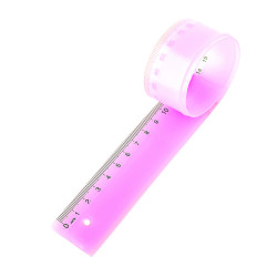 Lot 4 Règles 30 cm plates incassables flexibles Couleurs aléatoires