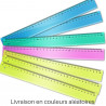 Lot 4 Règles 30 cm plates incassables flexibles Couleurs aléatoires