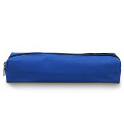 Trousse Fourre-tout 18 x 3,5 x 4,5 cm Textile Souple Bleu Uni