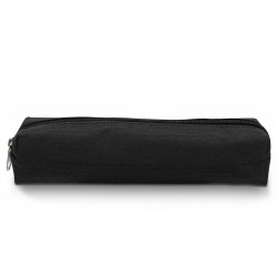 Trousse Fourre-tout 18 x 3,5 x 4,5 cm Textile Souple Noir Uni