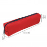 Trousse Fourre-tout 18 x 3,5 x 4,5 cm Textile Souple Rouge Uni