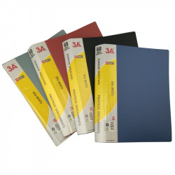 Protège documents assort de couleurs N,B,R,G 60 pochettes 120 vues