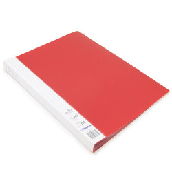 Protège Doc A4 40 Vues 20 Poch Polypro Premium Identifiable - Rouge